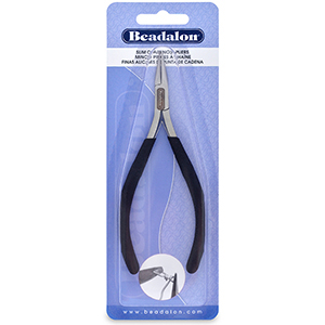Beadalon Slim Line Chain Nose Pliers Schwarz
