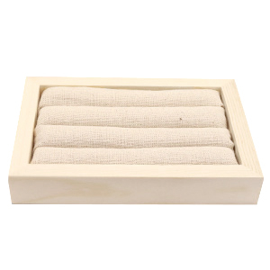 Schmuckdisplay f&uuml;r Ringe Natural-linen off white