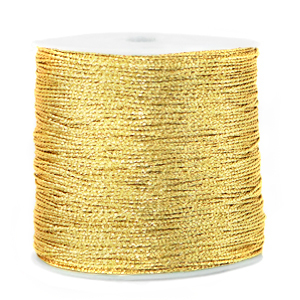 Macram&eacute; Band Metallic 0.5mm Cornsilk gold