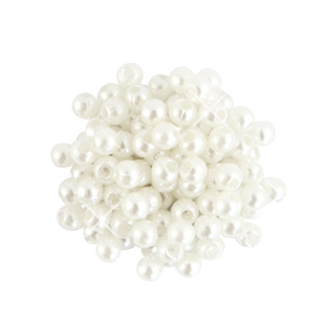 Cluster Perlen Ornament White