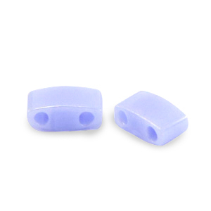 Miyuki Perlen half tila 5x2.3mm Opaque luster light periwinkle blue HTL-446