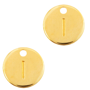 Metall Anh&auml;nger DQ Initiale I Gold (Nickelfrei)