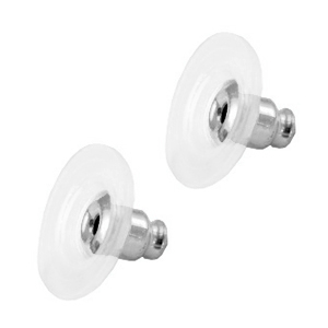 Ohrringe aus Stainless Steel - Rostfreiem Stahl Ohrstopper Silber