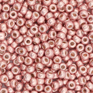 Miyuki Rocailles 8/0 Duracoat galvanized dark coral pink 8-4209