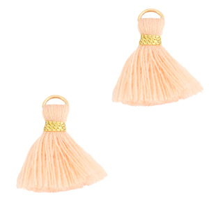 Perlen Quaste 1.5cm Gold-seashell pink