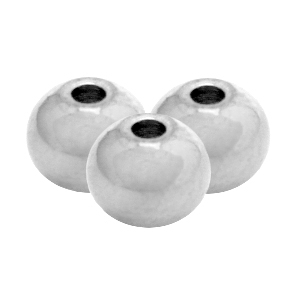 Stainless Steel - Rostfrei Stahl Perlen 6mm Silber