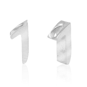 Stainless Steel - Rostfrei Stahl Perlen Zahlen 1 Silber