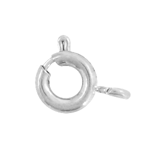 Stainless Steel - Rostfrei Stahl Schmuckzubeh&ouml;r Rettungsring Verschluss 5mm Silber