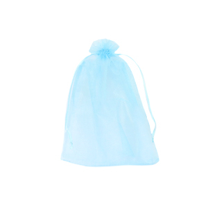 Schmuckbeutel Organza 7x9cm LTurquoise blue