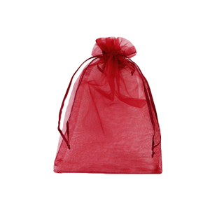 Schmuckbeutel Organza 9x12cm Cherry pink