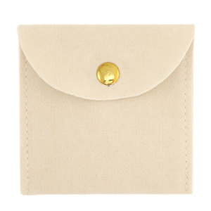Schmuckbeutel Beige
