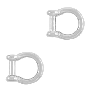 Metall Anh&auml;nger DQ Zwischenst&uuml;ck Ring Antik silber (Nickelfrei)