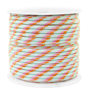 Segeltau 2mm Turquoise-pink