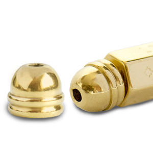 C.U.S&reg; Schmuck Message Beads Endkappe Gold (Nickelfrei)