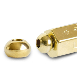 C.U.S&reg; Schmuck Message Beads Endkappe Gold (Nickelfrei)