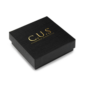 Schmuck Box C.U.S&reg; 7x7cm Black-gold