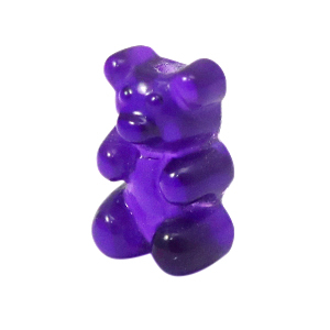 Resin Anh&auml;nger Gummi Bear Purple