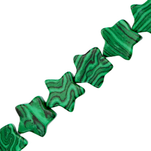 Naturstein Perlen Stern Green