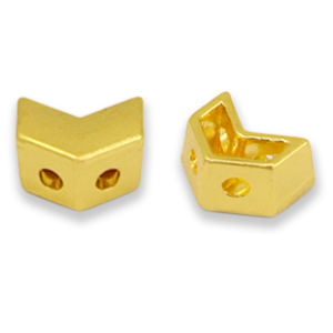 Tile beads Arrow Gold