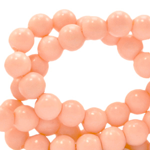 4 mm Glasperlen opaque Peach blush pink