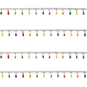 Stainless Steel - Rostfrei Stahl Schmuckzubeh&ouml;r Gliederkette Spike Silber-multicolour