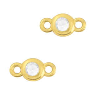 Kristallglas Zwischenst&uuml;cke 3mm Crystal-gold