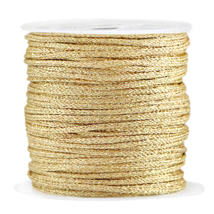 Makramee Band geflochten 2mm Gold