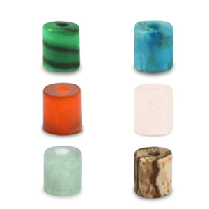 Natursteinperlen Mix Disc 2x2mm Multicolour