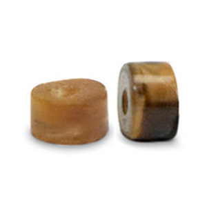 Natursteinperlen Tigerauge Disc 4x2mm Topaz brown