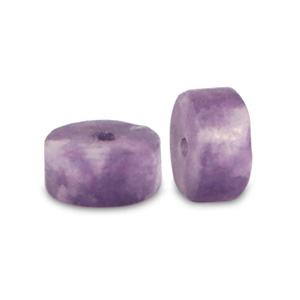 Natursteinperlen Quarz Disc 4x2mm Mix purple