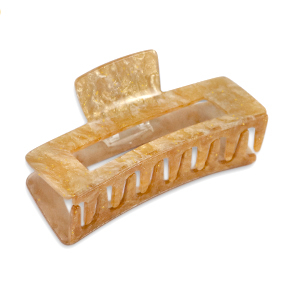 Haarschmuck hair clamp Glitter golden brown