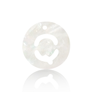 Muschel Anh&auml;nger S&uuml;&szlig;wasserperlmutt Buchstaben Q White (Naturliche Farbe Muschel)