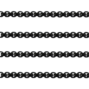 Gliederkette Glieder 3mm Black