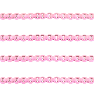 Gliederkette Glieder 3mm Pink
