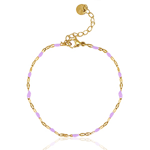 Armb&auml;nder aus Stainless Steel - Rostfreiem Stahl Lilac-gold