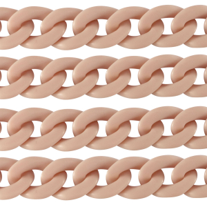 Acrylkette 29mm matt Vintage pink