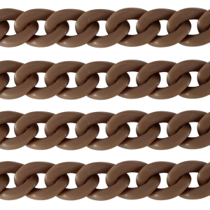 Acrylkette 22mm matt Savannah brown