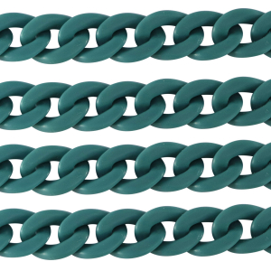 Acrylkette 22mm matt Petrol blue