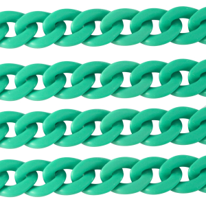 Acrylkette 22mm matt Cabana green
