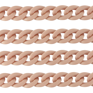 Acrylkette 18mm matt Vintage pink