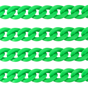Acrylkette 18mm shiny Neon green