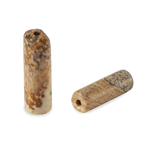 Naturstein Perlen QuarzietTubes Brown