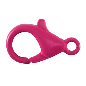 Farbiges Zubeh&ouml;r Karabinerverschluss Neon pink