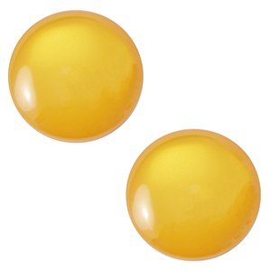 12 mm classic Cabochon Polaris Elements Lucido Ochre yellow