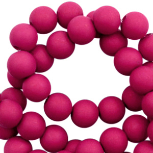 8 mm Acrylperlen Magenta pink