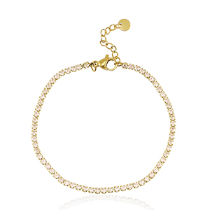 Armb&auml;nder aus Stainless Steel - Rostfreiem Stahl Gold-peach