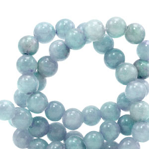 6mm Naturstein Perlen FTransparent ice blue
