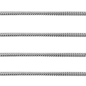 Stainless Steel - Rostfrei Stahl Schmuckzubeh&ouml;r Gliederkette Schlangen 1.6mm Silber