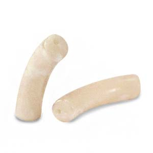 Acryl perlen Tube Caramel beige marble