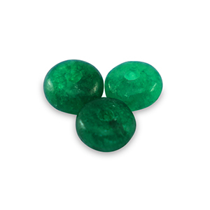 Natursteinperlen Chalcedon Rondell 4mm Classic green